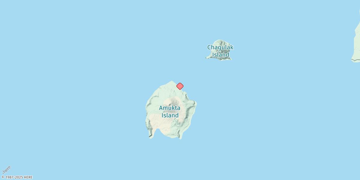 Map of Amukta Island, North Side