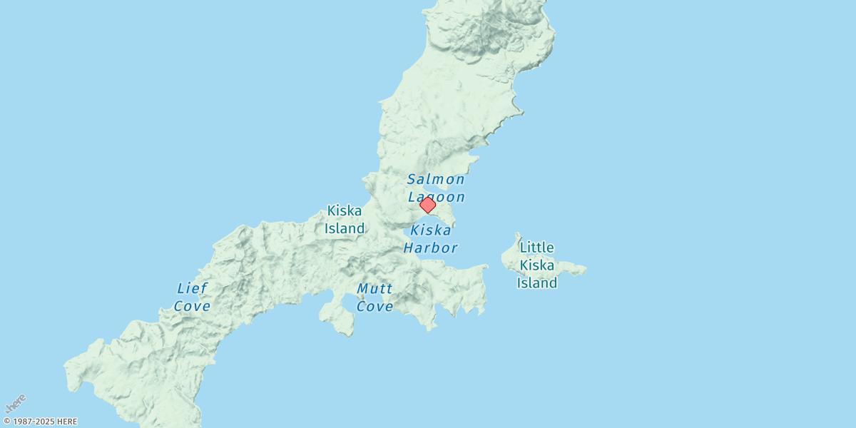 Map of Kiska Harbor, Kiska Island