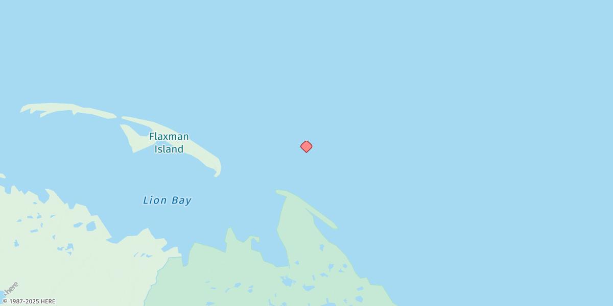 Map of Flaxman Island