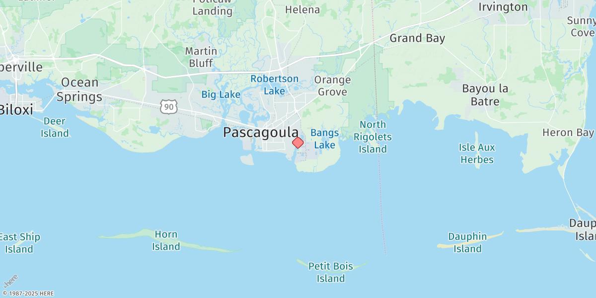 Map of Dock E, Port Of Pascagoula, Mississippi (Sub)