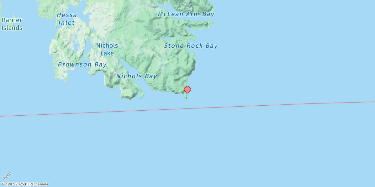Map of Cape Chacon, Dixon Entrance