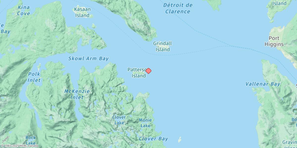 Map of Entrance, Kasaan Bay