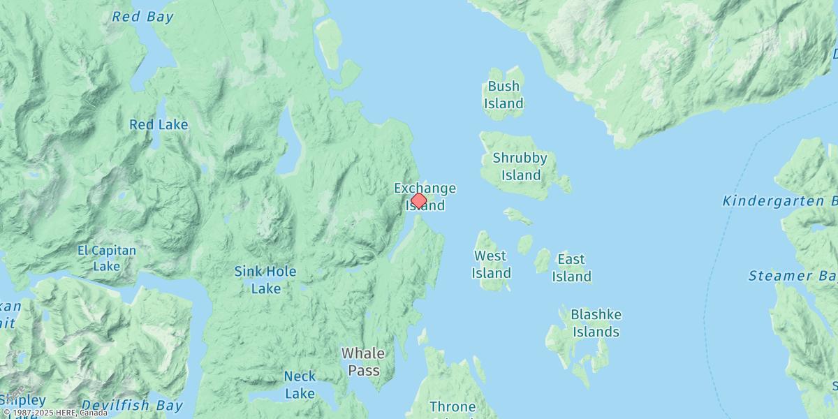 Map of Exchange Cove
