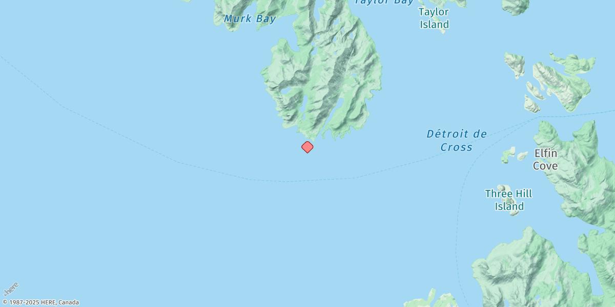 Map of Cape Spencer, Cross Sound