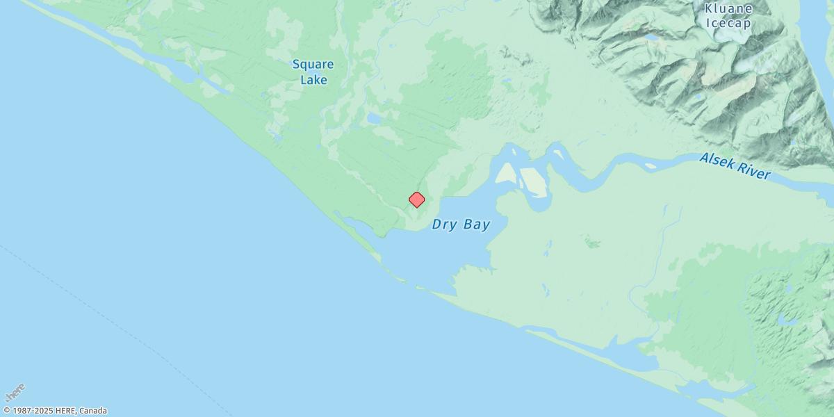 Map of Dry Bay