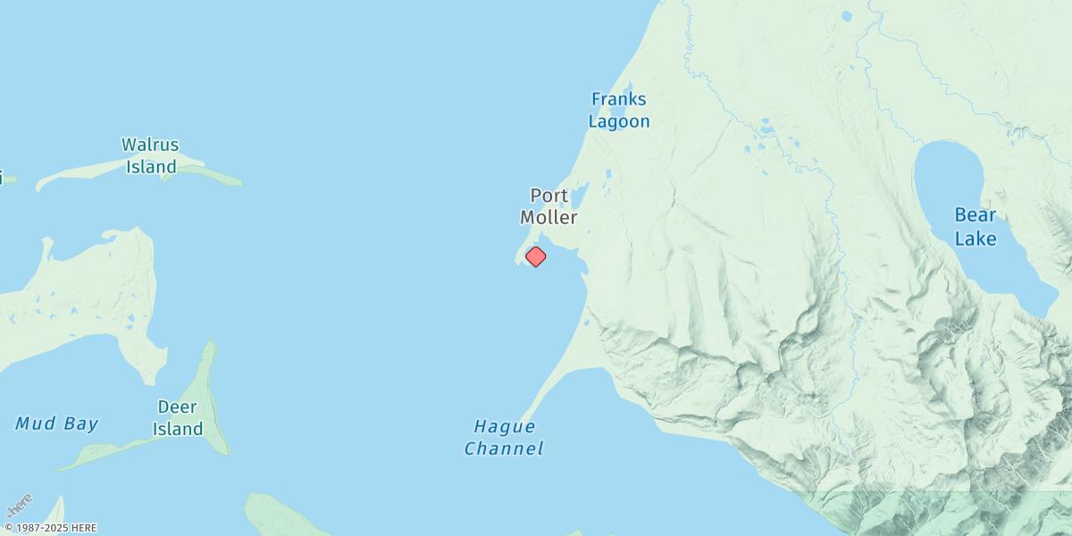 Map of Port Moller (Entrance Point), Bristol Bay