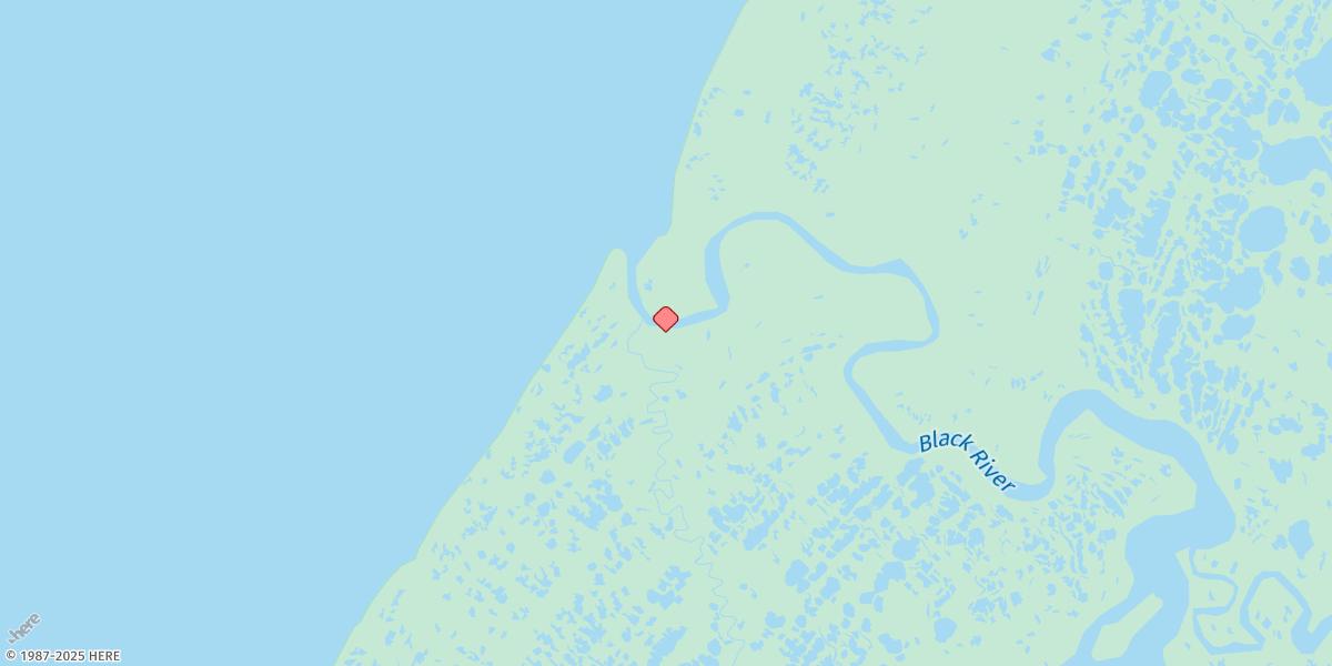 Map of Black, Black River, Bering Sea