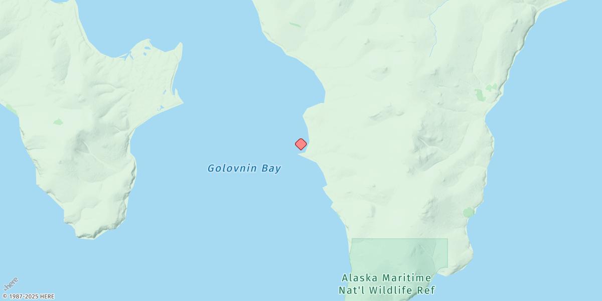 Map of Carolyn Island (Norton Sound)
