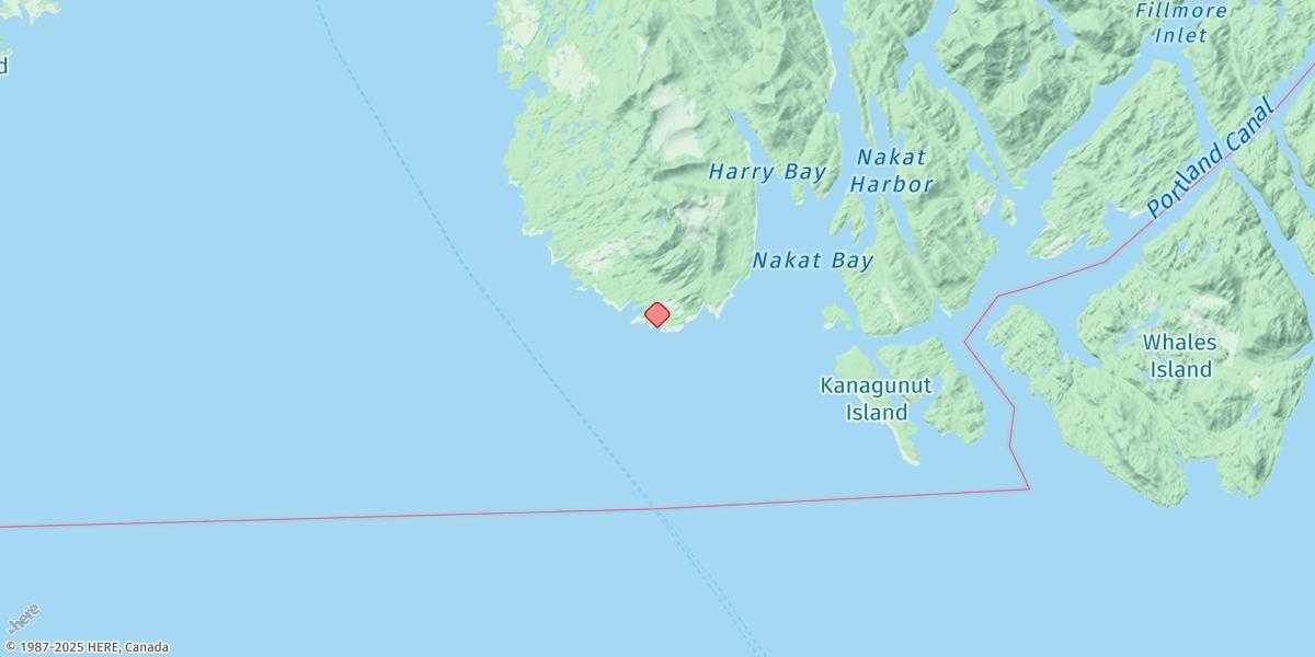 Map of Cape Fox, Dixon Entrance