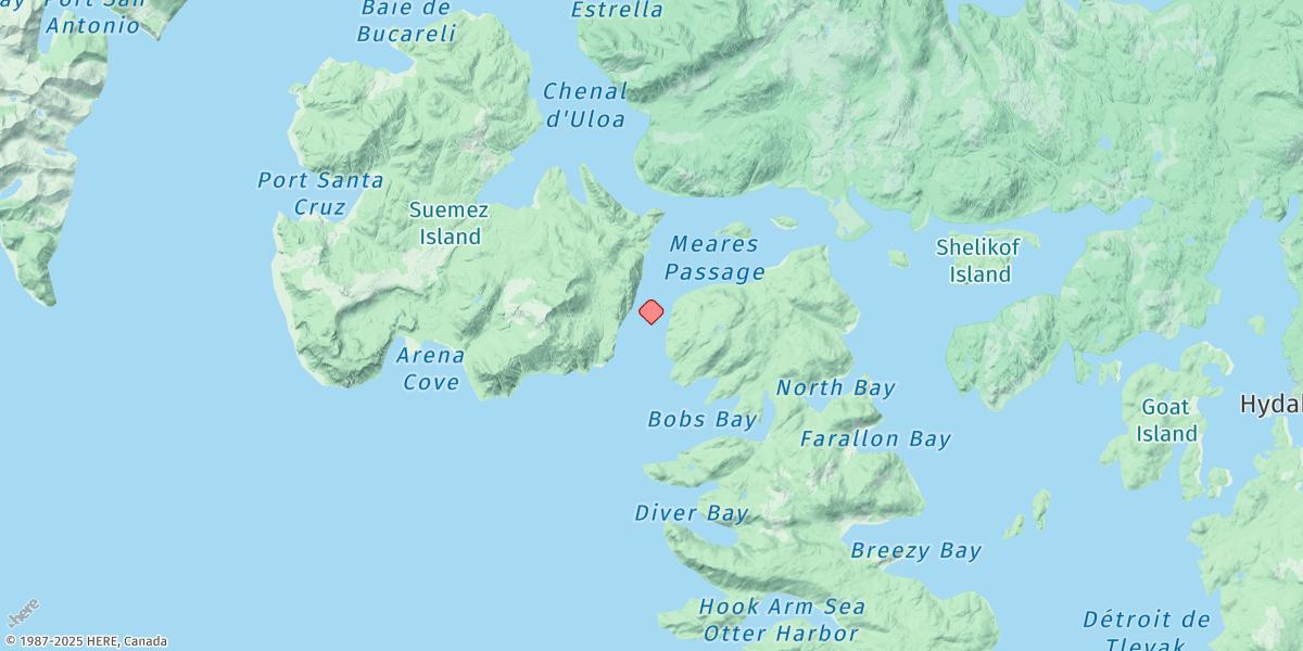 Map of Eagle Point, Meares Passage