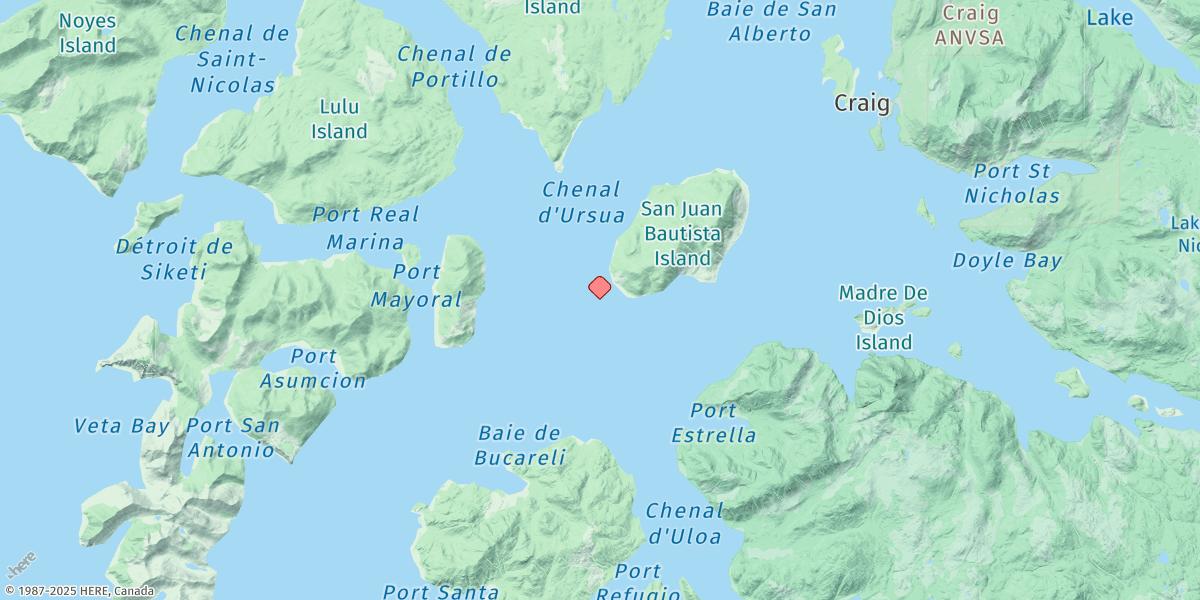 Map of Diamond Point, Bucareli Bay