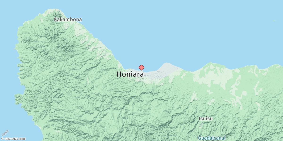 Map of Honiara