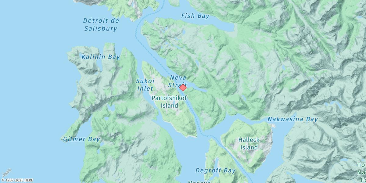 Map of Zeal Point, Neva Strait