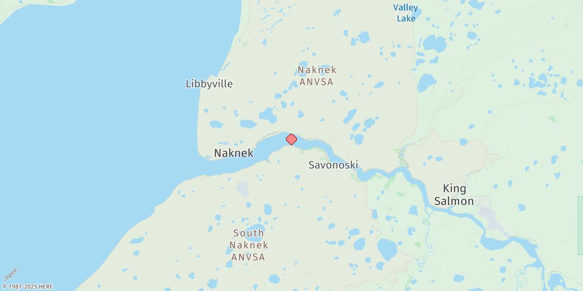 Map of Morakas Point, Naknek River