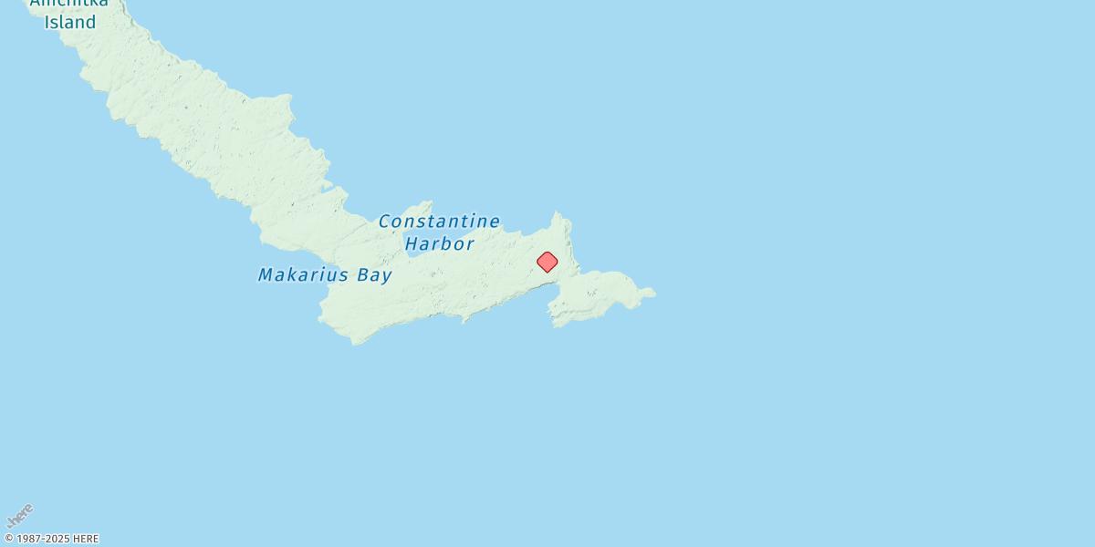 Map of South Bight, Amchitka Island, Rat Islands
