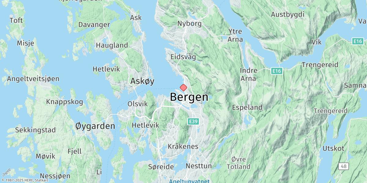 Map of Bergen