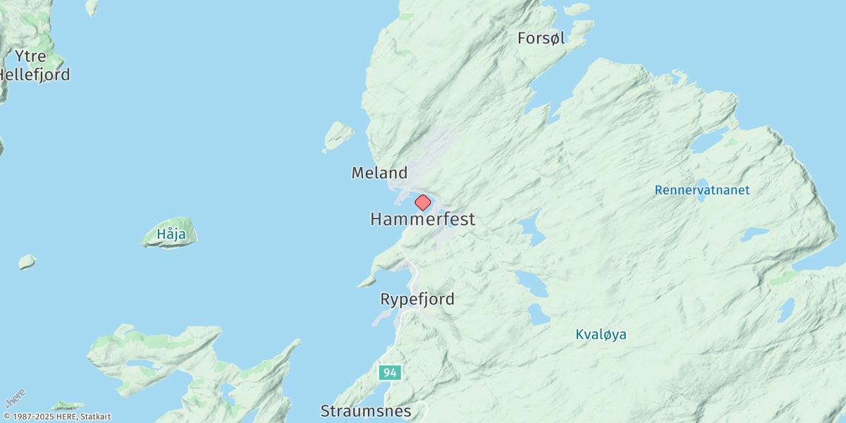 Map of Hammerfest