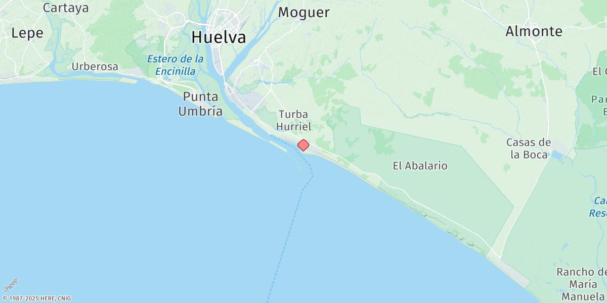 Map of Huelva