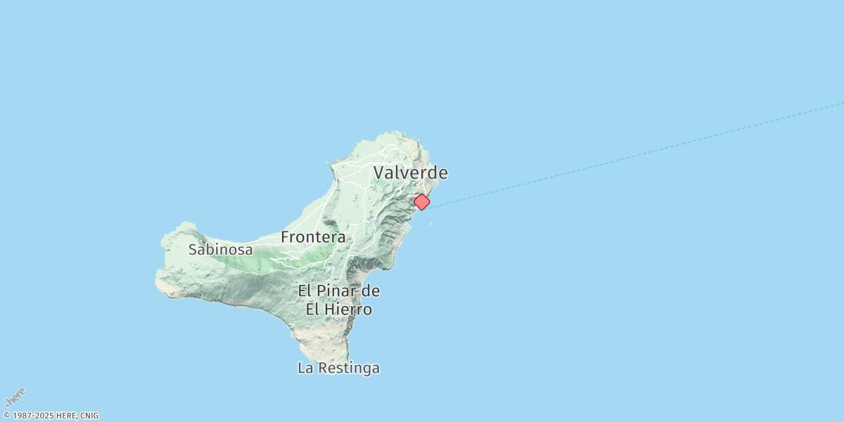 Map of El Hierro