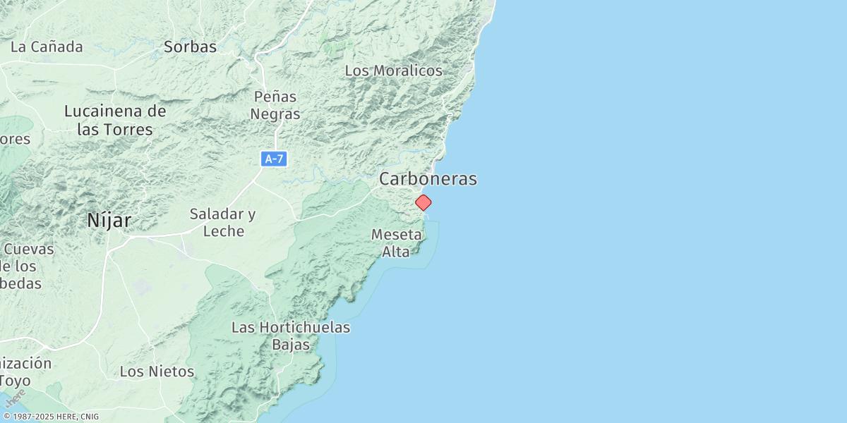 Map of Carboneras