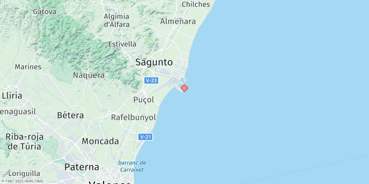 Map of Sagunto
