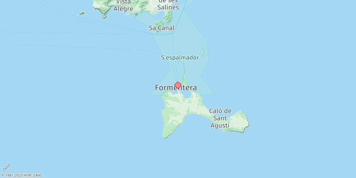 Map of Formentera