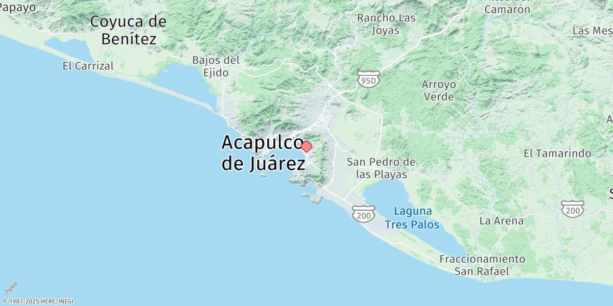 Map of Acapulco-c,gro.