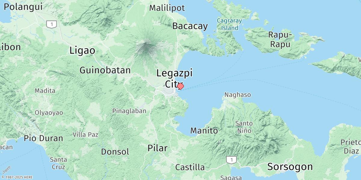 Map of Legaspi