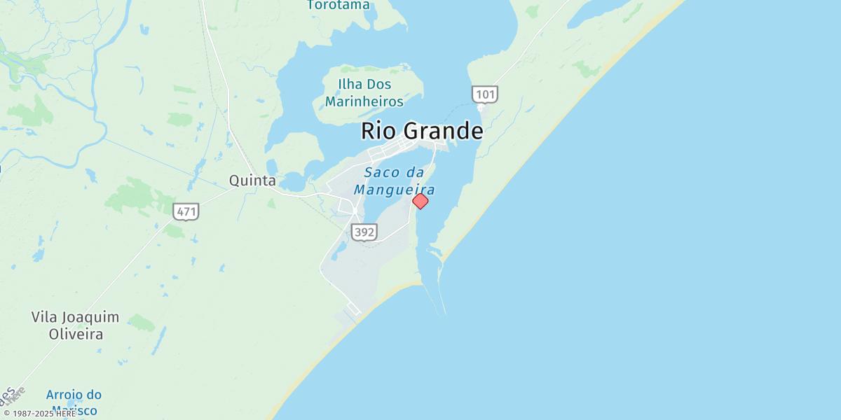 Map of Porto Rio Grande