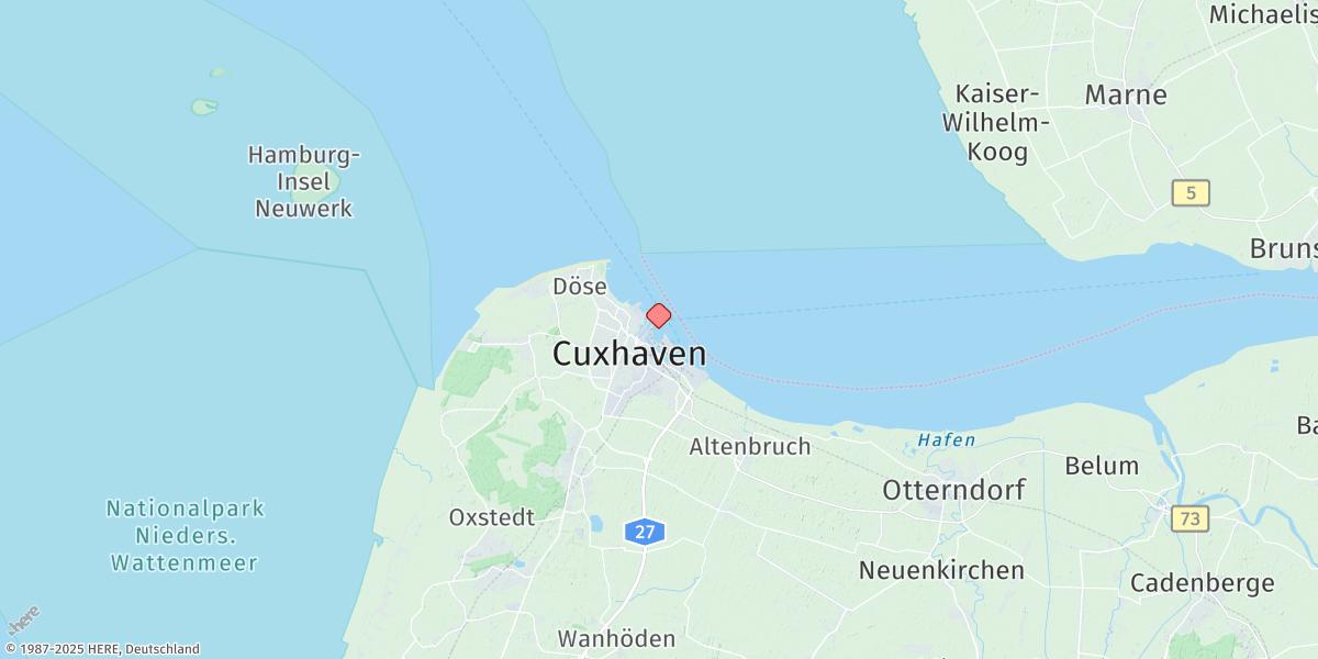 Map of Cuxhaven