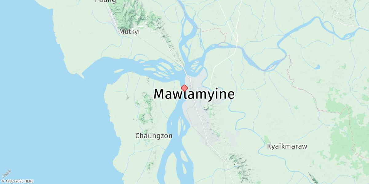 Map of Moulmein