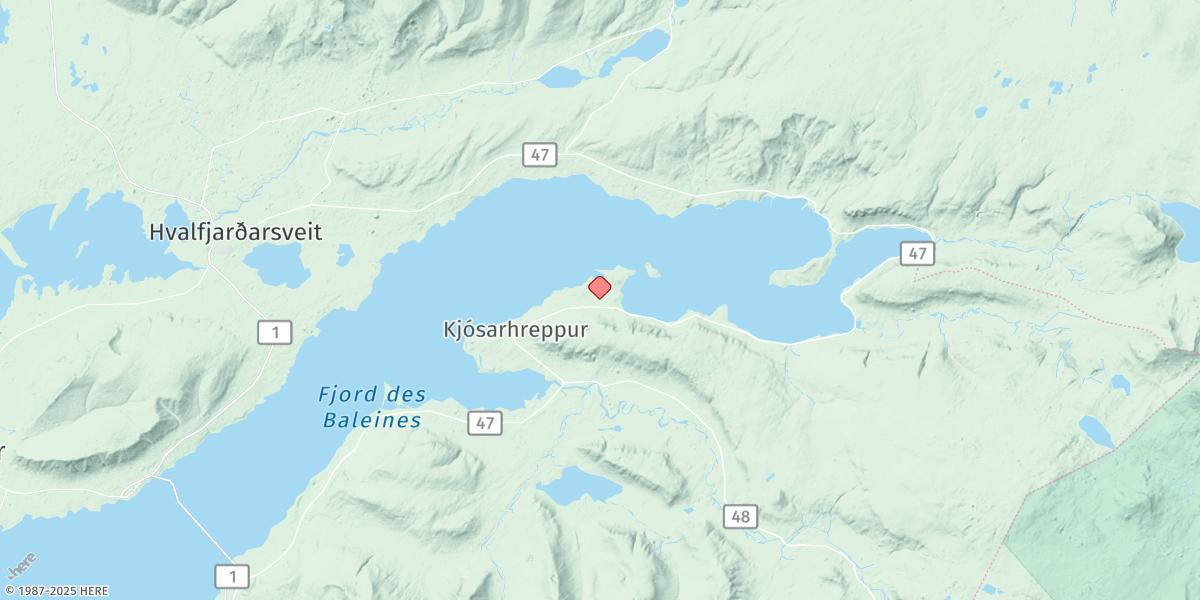 Map of Hvammsvik