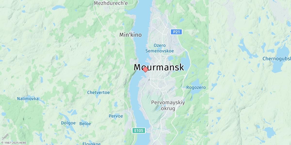 Map of Murmansk