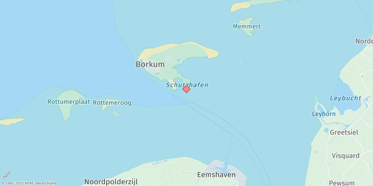 Map of Borkum (Fischerbalje)