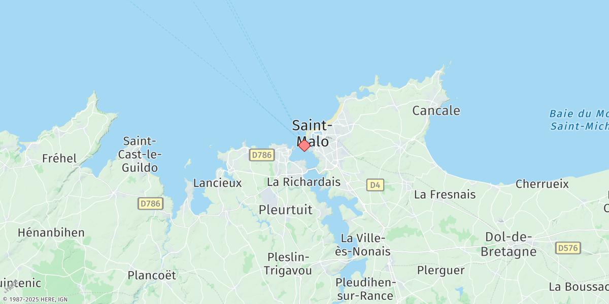 Map of St. Malo