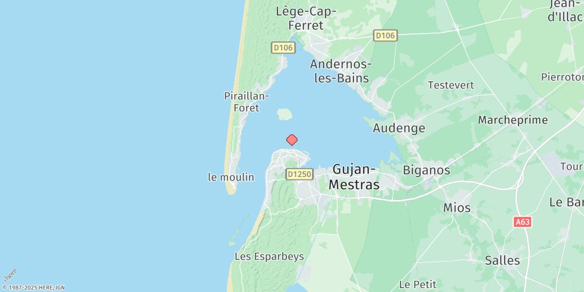 Map of Arcachon (Eyrac)