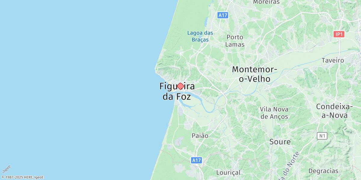 Map of Figueira Da Foz