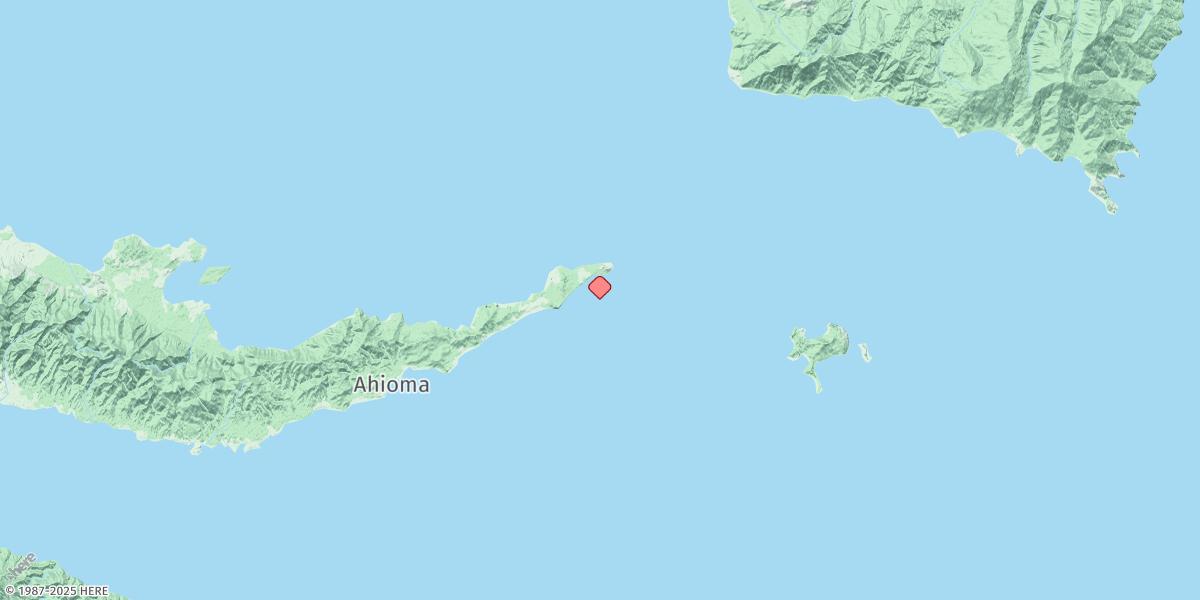 Map of East Cape
