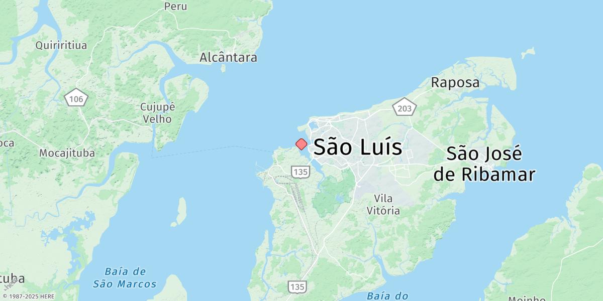 Map of Sao Luis