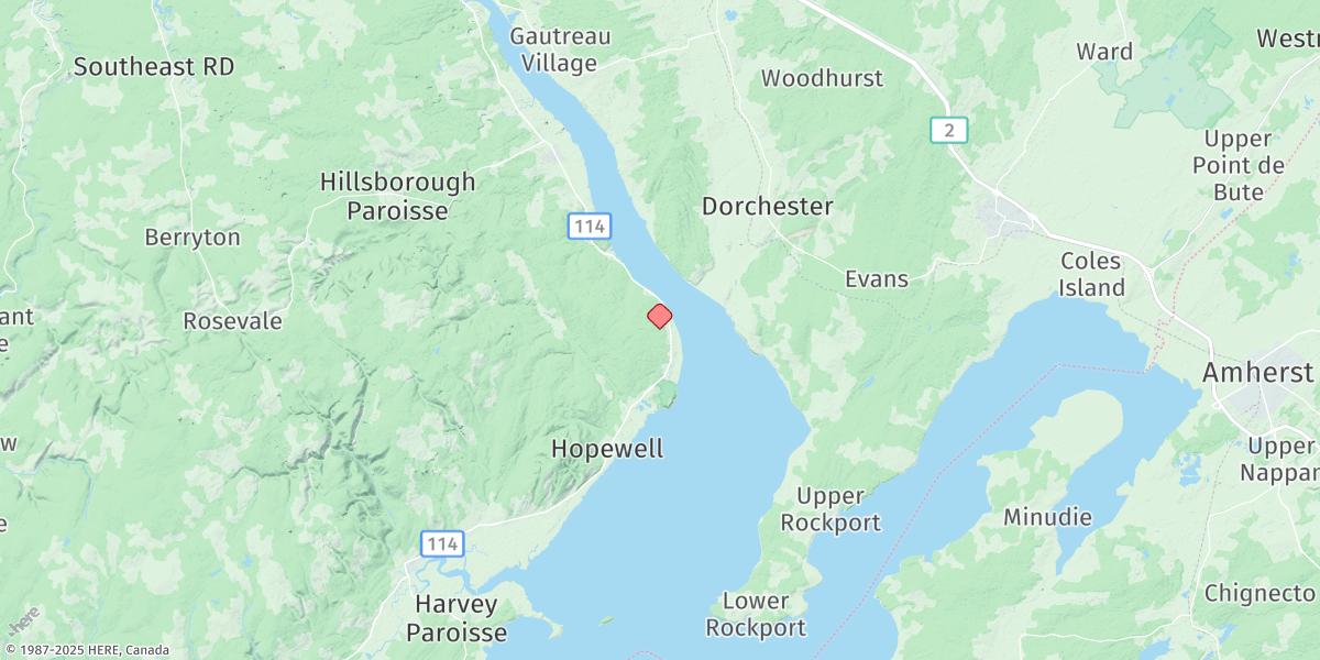 Map of Hopewell Cape