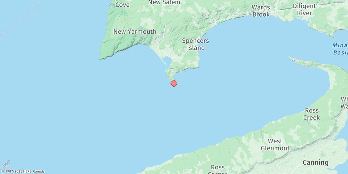 Map of Cape D'Or