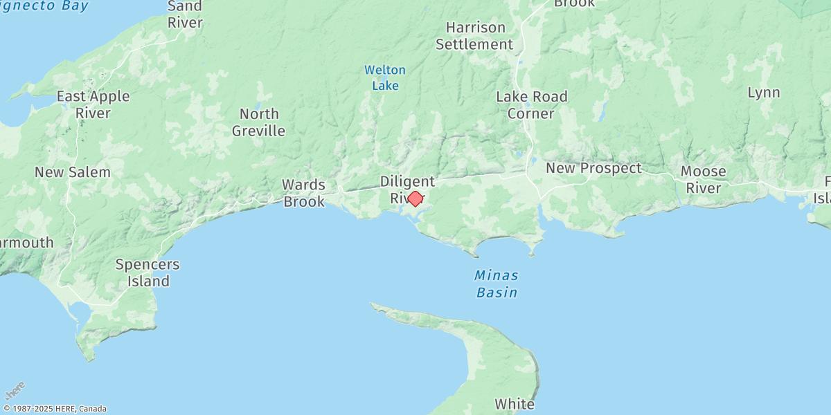 Map of Diligent River