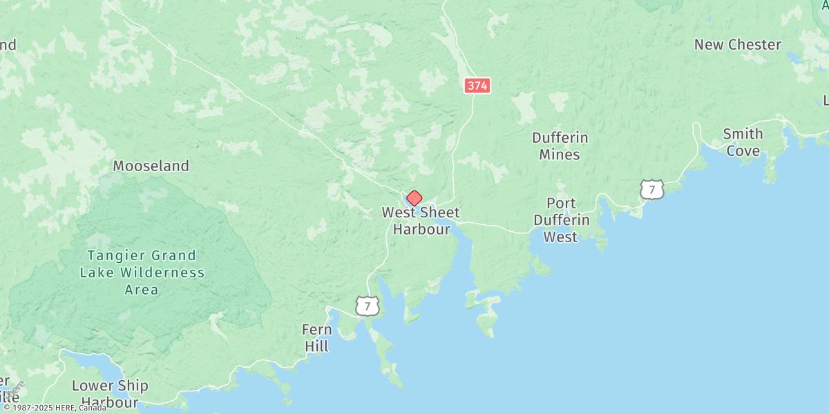 Map of Sheet Harbour