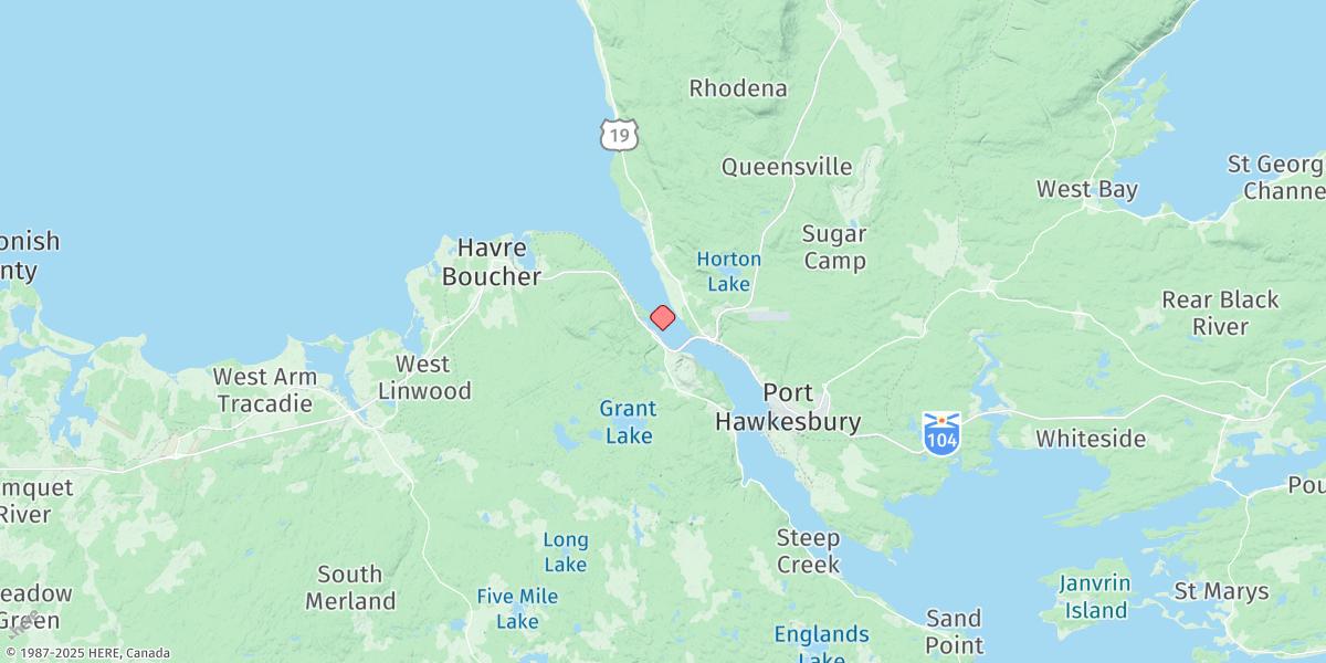 Map of Aulds Cove