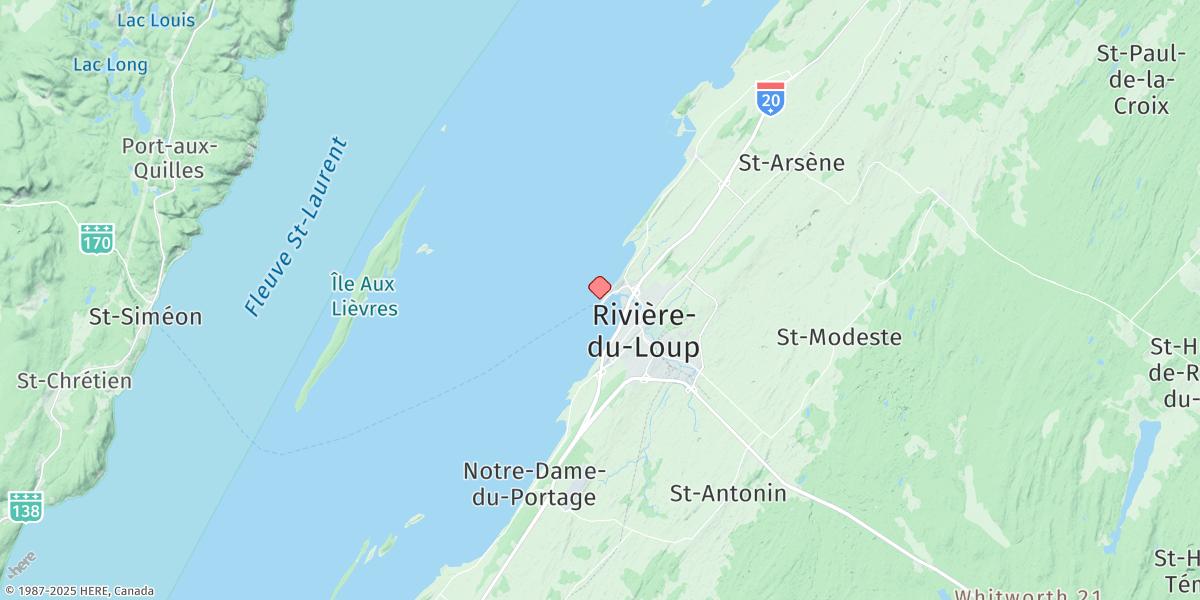 Map of Riviere Du Loup