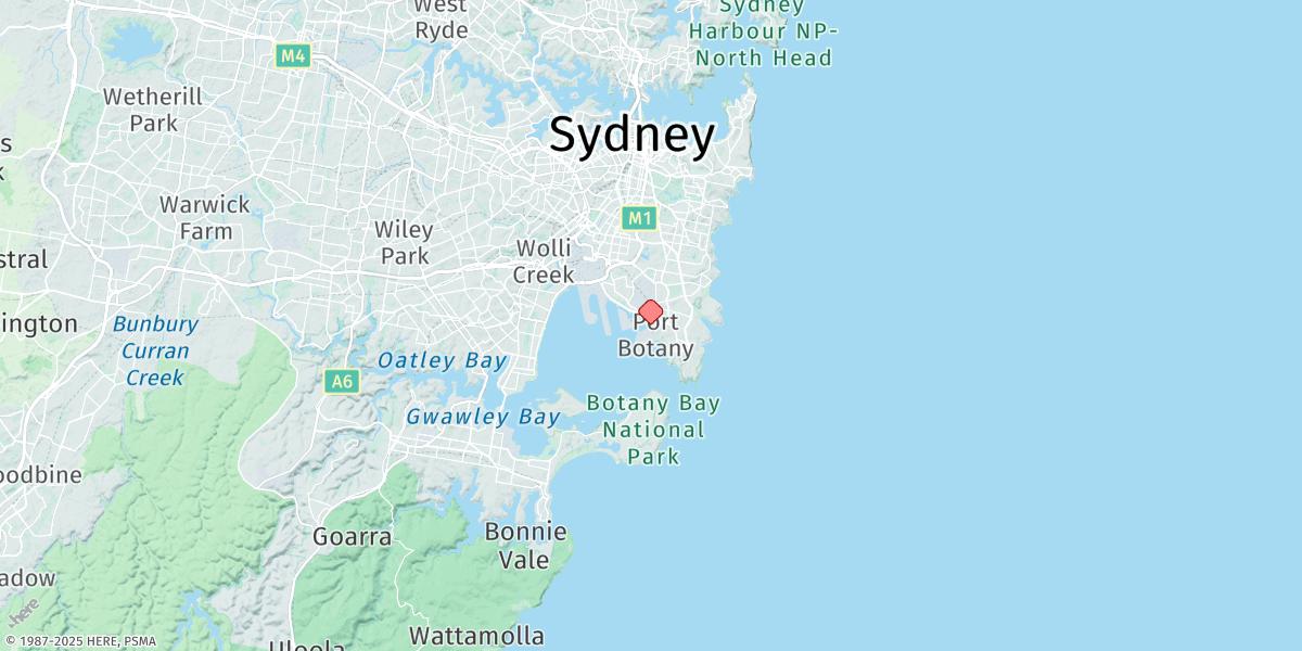 Map of Botany Bay