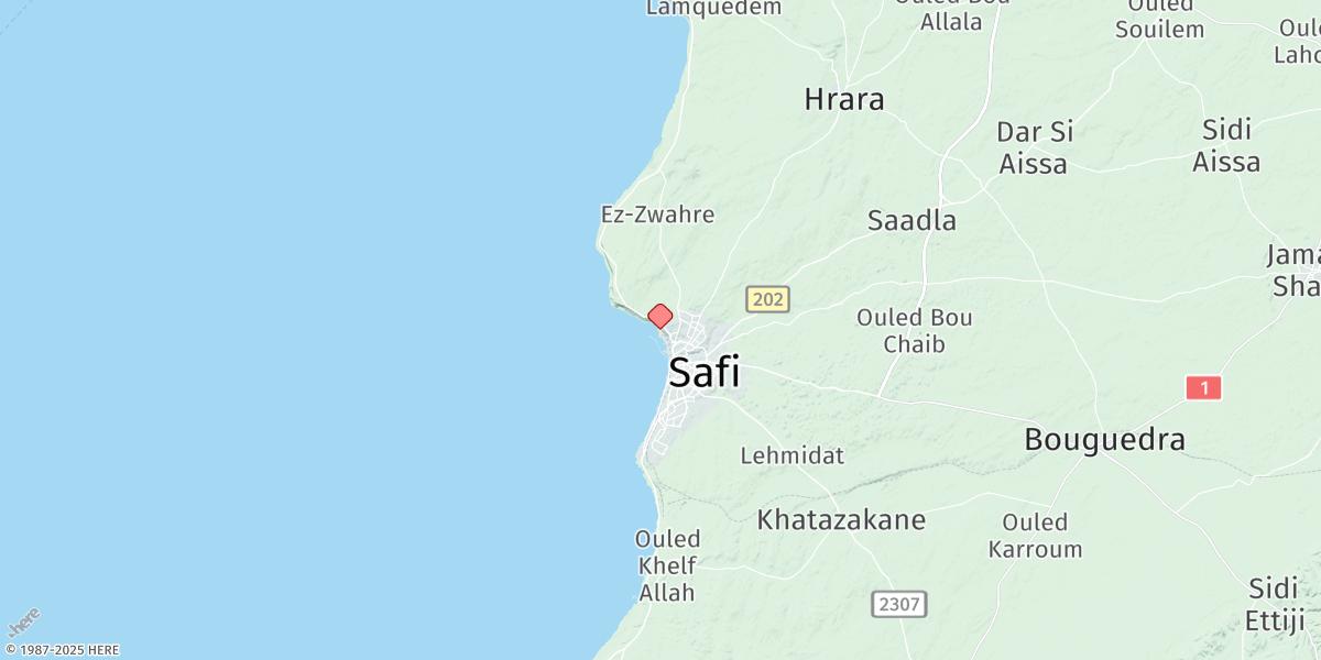 Map of Safi