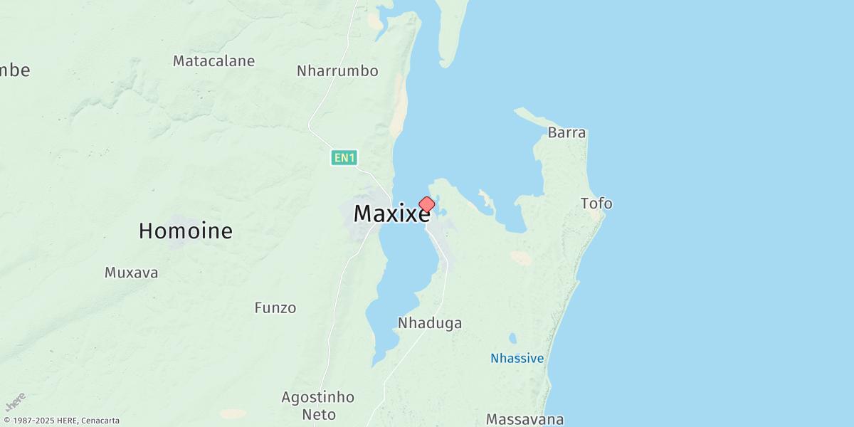 Map of Inhambane