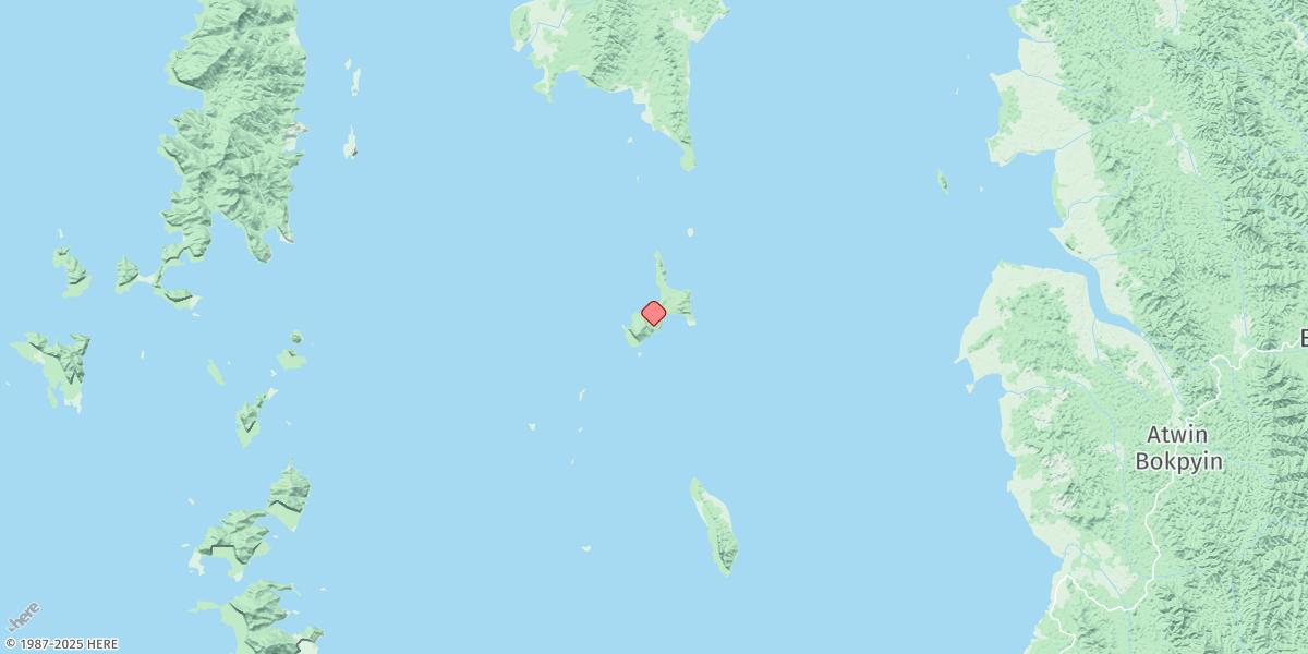 Map of Pawei Kyun