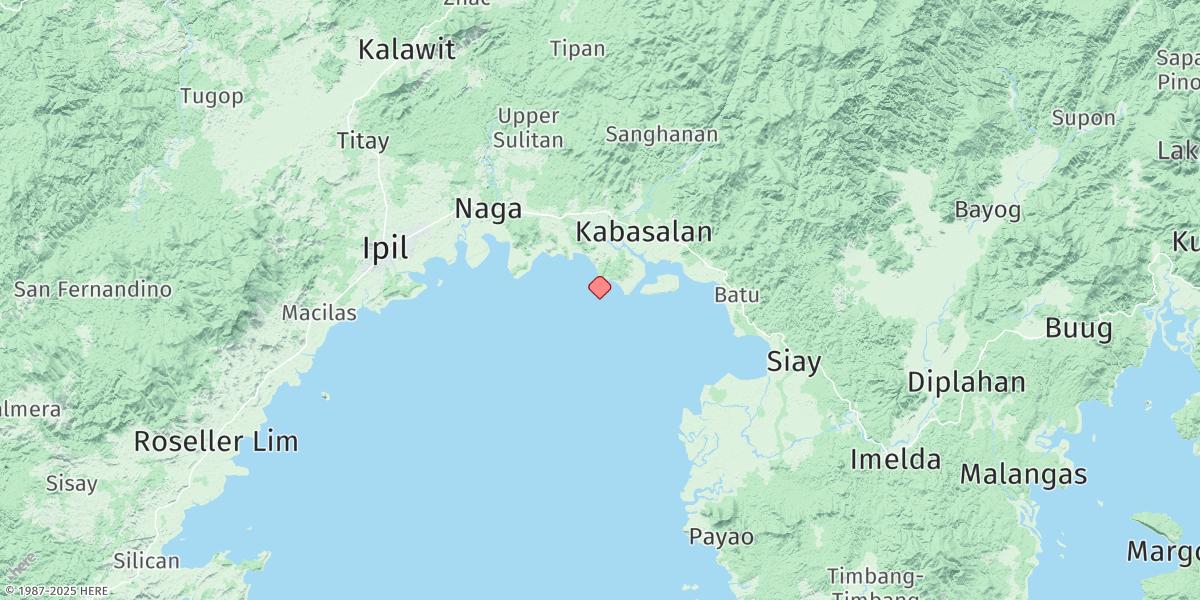 Map of Tikauan Point